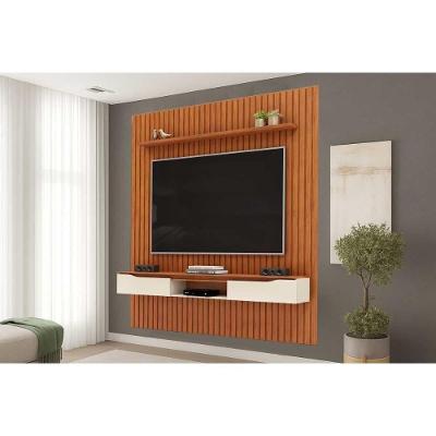 Painel Quarto P- Tv Isac 223x240cm Freijo-off White - Dj Móveis