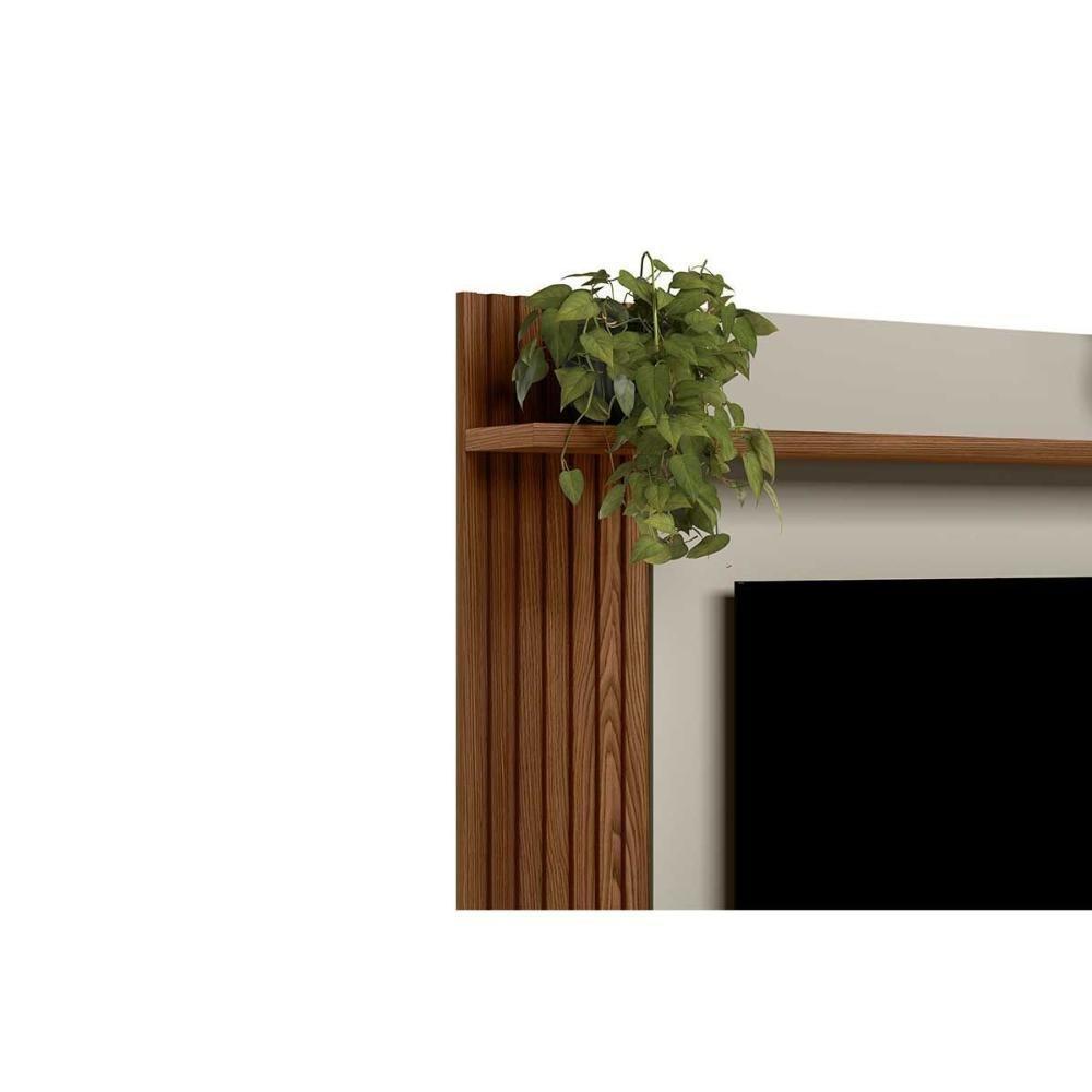 Painel Quarto P- Tv Até 55 Pol Alvorada C- 1 Porta E 1 Prateleira 200x130cm Freijó-off White - Linea Brasil - 9