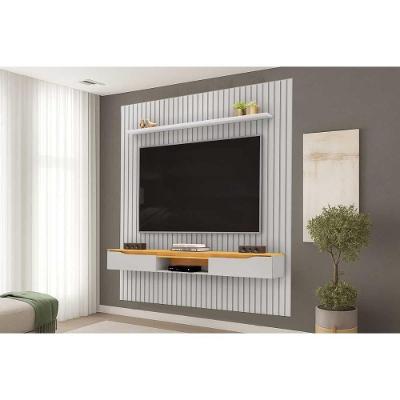 Painel Quarto P- Tv Isac 223x240cm Bali-cedro - Dj Móveis