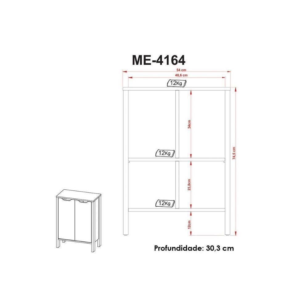 Quarto Casal Completo Gamer 4 Peças (mesa Cabeceira + Mesa De Computador + Balcão + Estante) Preto-azul - Tecno Mobili - 6