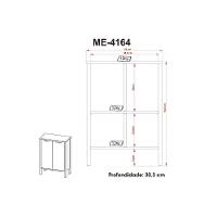 Quarto Casal Completo Gamer 4 Peças (mesa Cabeceira + Mesa De Computador + Balcão + Estante) Preto-azul - Tecno Mobili - 6