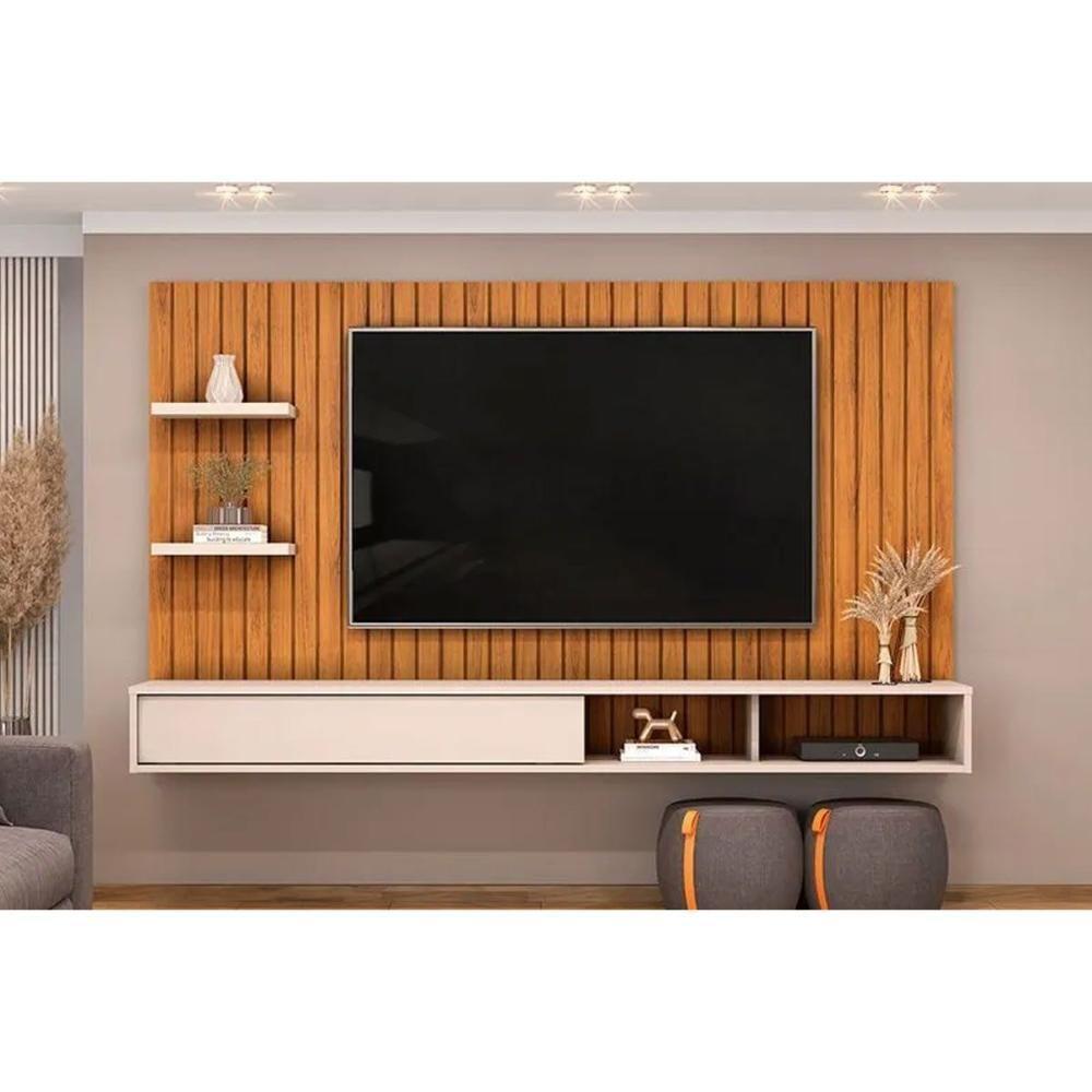 Painel Quarto P- Tv Até 60 Pol Friz 179x108cm Freijo-off White - Dj Móveis - 1