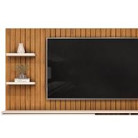 Painel Quarto P- Tv Até 60 Pol Friz 179x108cm Freijo-off White - Dj Móveis - 3