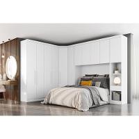 Módulo De Quarto Rizon Guarda Roupa C- 1 Porta -linea Neve - Novo Horizonte - 5