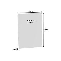 Painel Quarto P- Tv Até 37 Pol Pa2916 136x100cm Preto - Tecno Mobili - 2