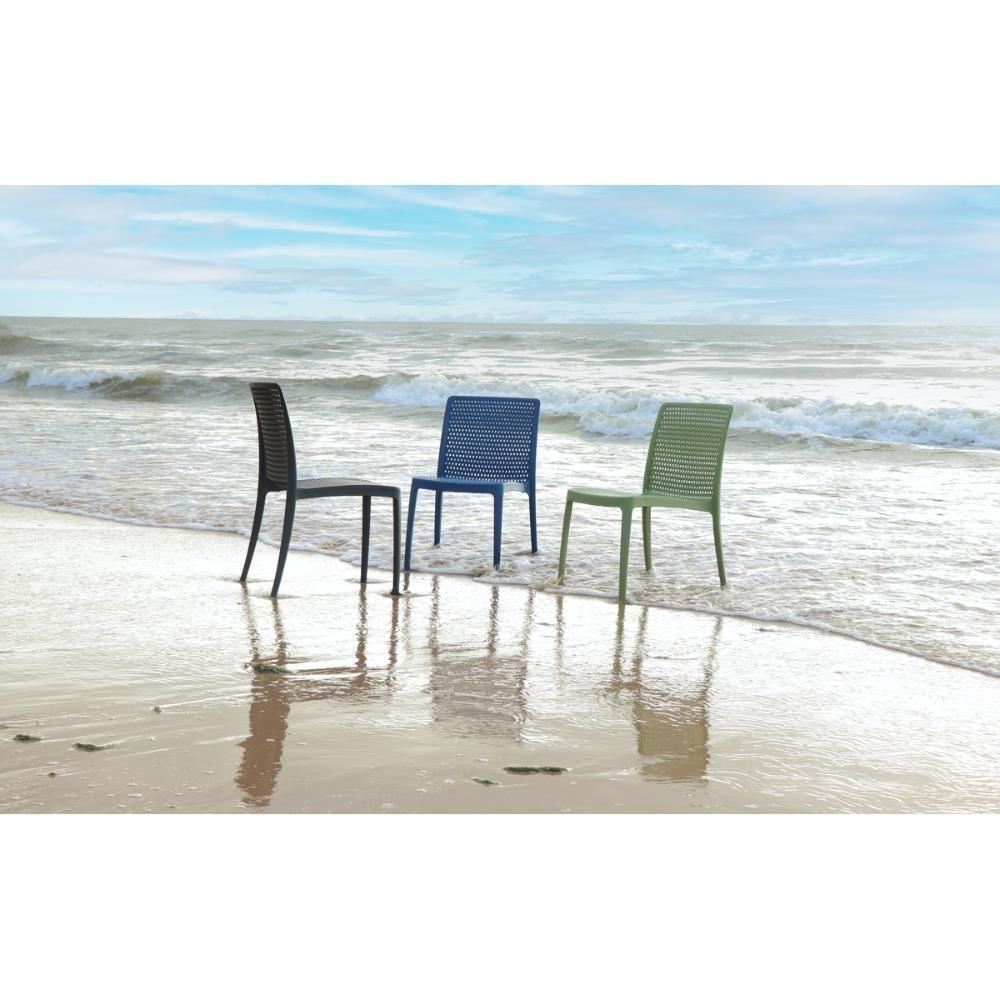 Cadeira Tramontina Isabelle Eco Em Polipropileno Oceano Clean Preto - 9