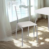 Kit 2 Cadeiras Cromada Sala Jantar 2C140CR Corino Kappesberg Branco - 6