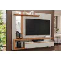 Painel Quarto P- Tv Até 60 Pol Treviso C- 1 Porta E Nicho 180x153cm Off White-cinamomo - Permóbili - 1