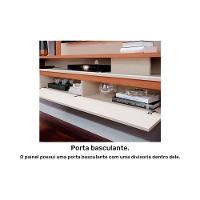 Painel Quarto P- Tv Até 60 Pol Treviso C- 1 Porta E Nicho 180x153cm Off White-cinamomo - Permóbili - 3