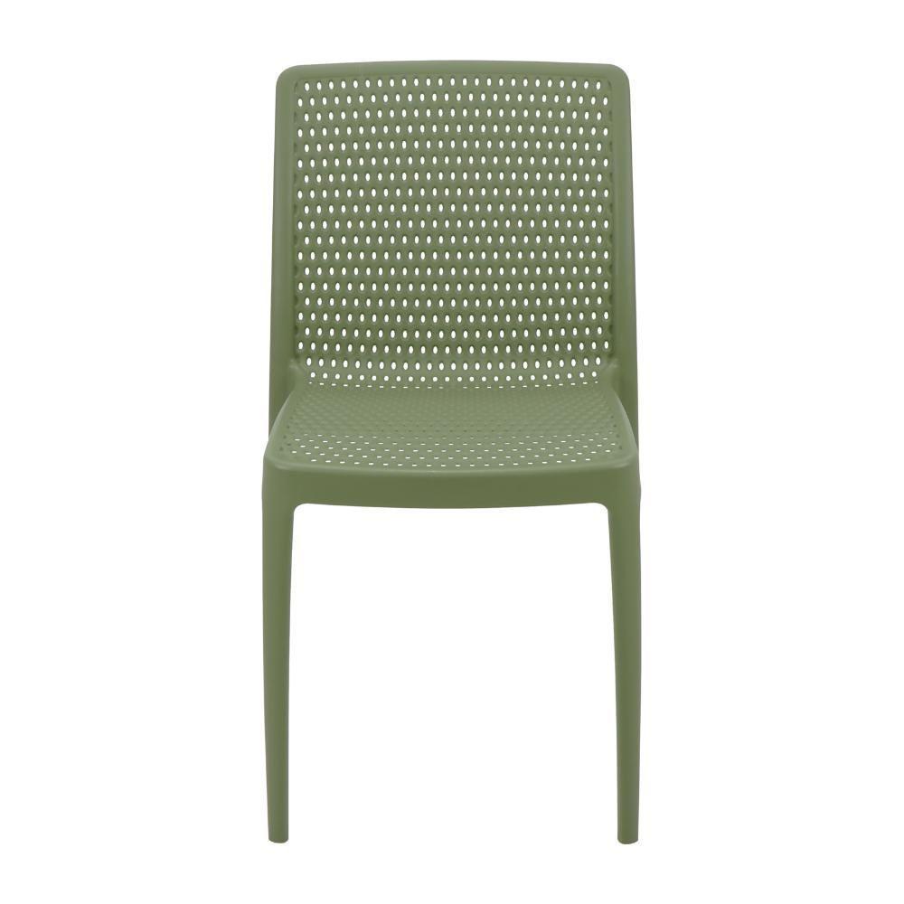 Cadeira Tramontina Isabelle Em Polipropileno Ocean Clean Verde Oliva - 1