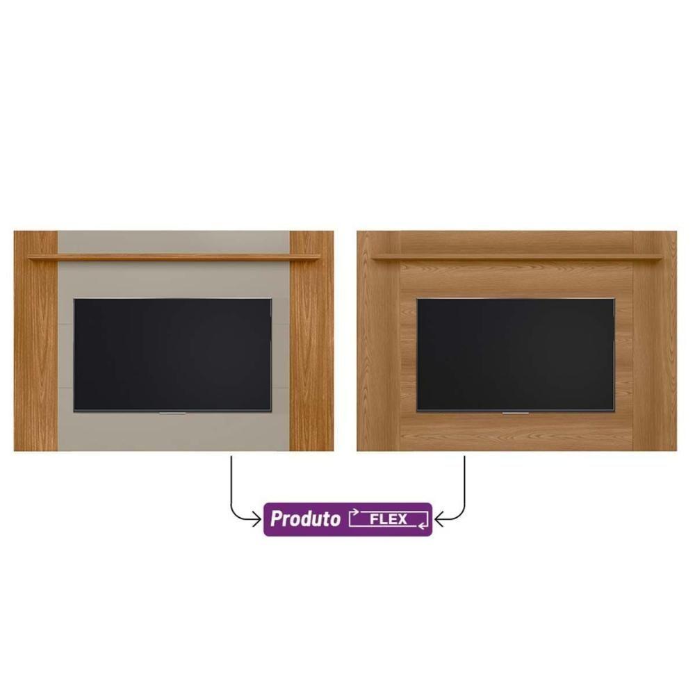 Painel Quarto P- Tv Até 60 Pol Tulum Extensivel C- 1 Prateleira 160 Ou 180x150cm Tauari-off White Fosco - Linea Brasil - 5