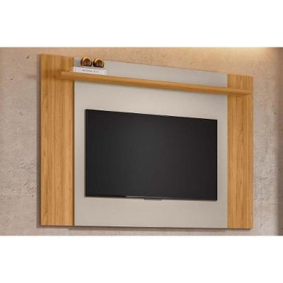 Painel Quarto P- Tv Até 60 Pol Tulum Extensivel C- 1 Prateleira 160 Ou 180x150cm Tauari-off White Fosco - Linea Brasil