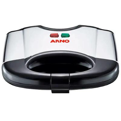 Sanduicheira Arno SACS Antiaderente Compacta para Lanches 700W Preto Inox 110V