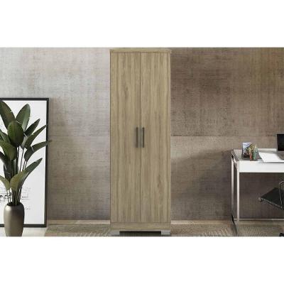Armário Sapateira Quarto 424 C- 2 Portas E Pés Noce - Carraro