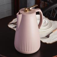 Garrafa Térmica De Plástico Com Tampa Pássaro Dourado Ouro New Bird Nude 1l Wolff - 5