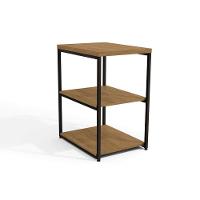 Mesa Lateral p/ Sala Industrial LI004 c/ 3 Prateleiras Freijo/Preto - Kappesberg - 5