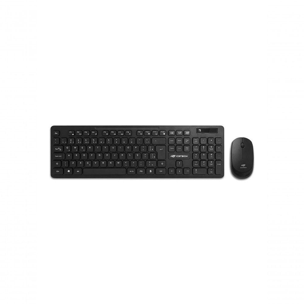 Kit Teclado + Mouse Sem Fio C3tech K-w20bk - 1