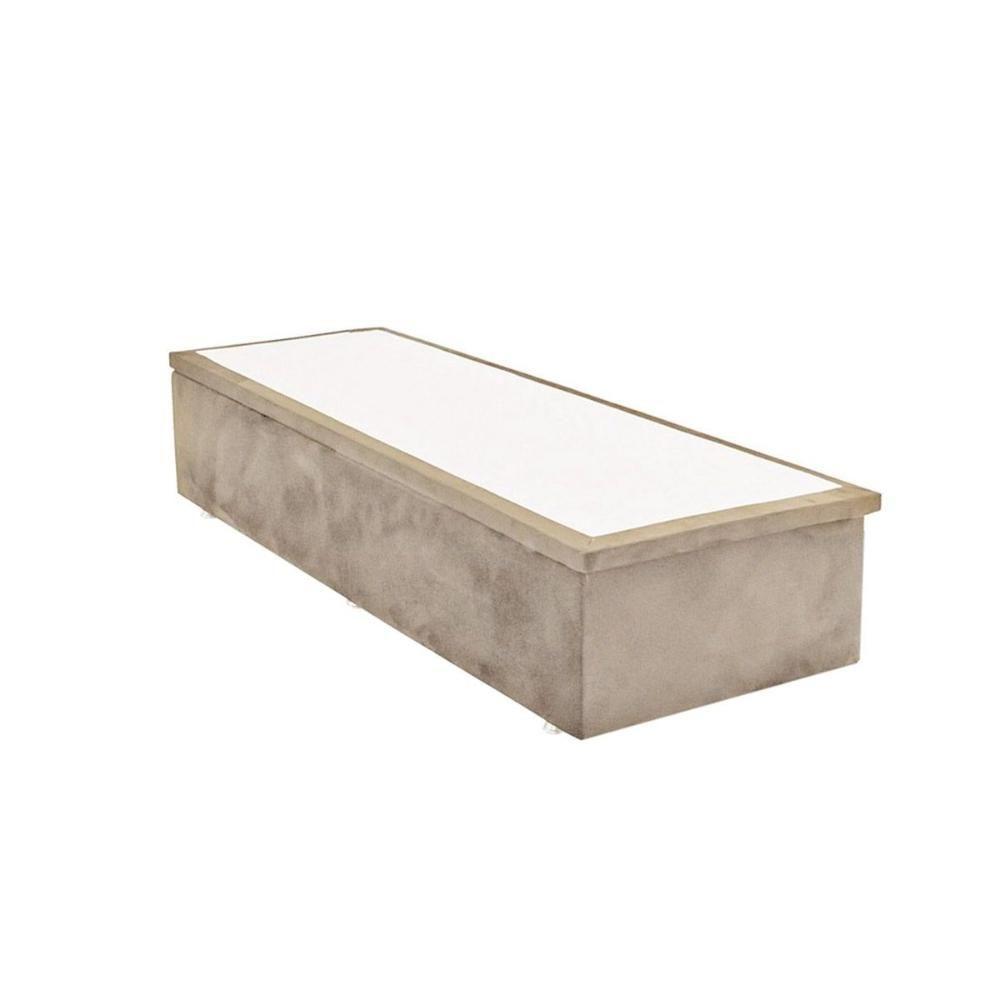 Cama Box Baú Solteiro Universal Suede Clean (88x188x35) - Ortobom - 1