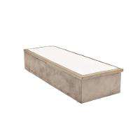 Cama Box Baú Solteiro Universal Suede Clean (88x188x35) - Ortobom - 1