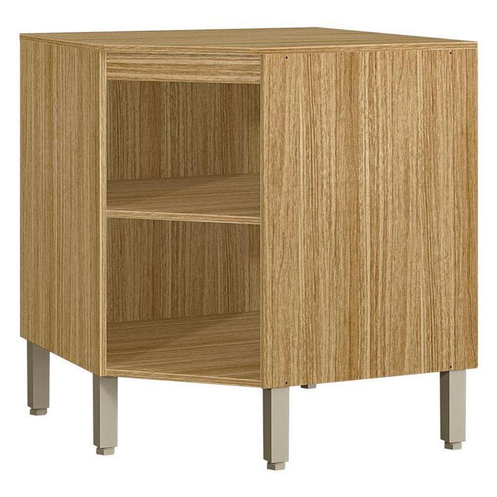 Balcão Para Canto Oblíquo Com Tampo Ametista Freijó Supremo - Kits Paraná - 2