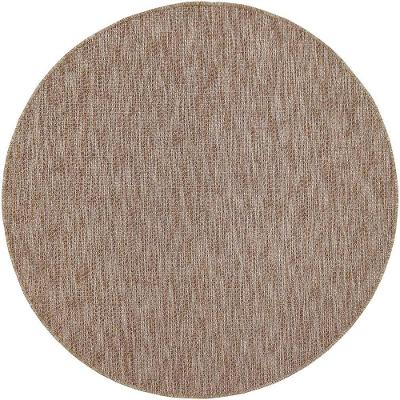 Tapete Sisal New Bouclê Piaui Bege 1,40m Redondo