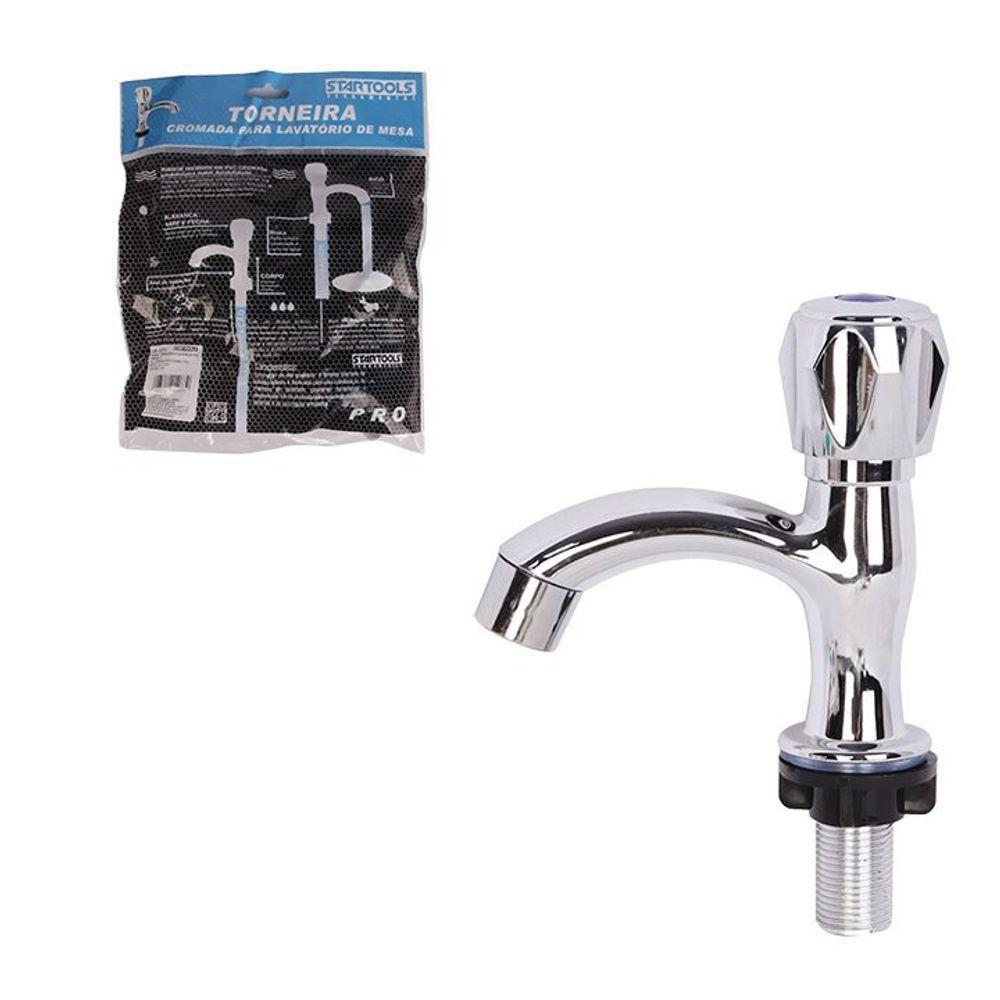 Torneira Para Lavatório De Mesa Cromada - 1