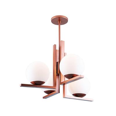 Lustre Pendente Startec Havana Globo 4xe27 Bivolt Cobre