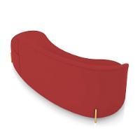 Sofá 4 Lugares Orgânico 220cm Pé Ferro Dourado Morgan Veludo D03 D'rossi Marsala - 10