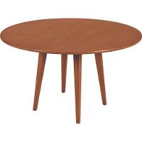 Mesa Redonda Tramontina Piazza London Em Madeira Tauarí Com Acabamento Envernizado Amêndoa 1,3 M - 1