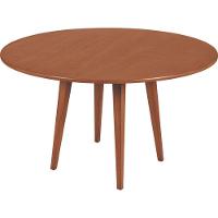 Mesa Redonda Tramontina Piazza London Em Madeira Tauarí Com Acabamento Envernizado Amêndoa 1,3 M - 2