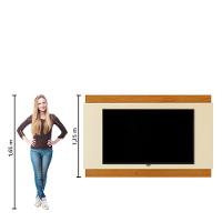 Painel Para Tv Até 60 Polegadas 1,60m Legacy New Off White / Madeirado Edn Off White / Madeirado - 5