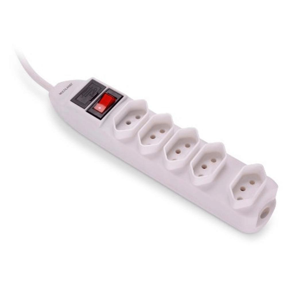 Filtro De Linha 5 Tomadas Branco Multilaser - Wi300 - 1