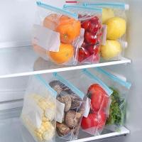 Kit 20 Sacos Herméticos Para Armazenar Alimentos Reutilizável Congelador Zip Lock 14,9 X 16,5 Cm - 5