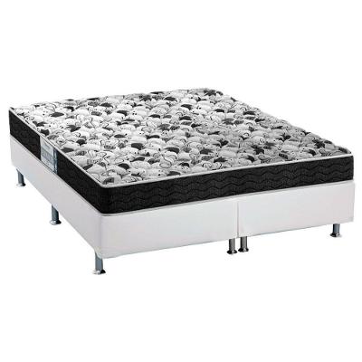 Cama Box Queen: Colchão Espuma Probel Advanced + Base CRC Courano White(158x198)