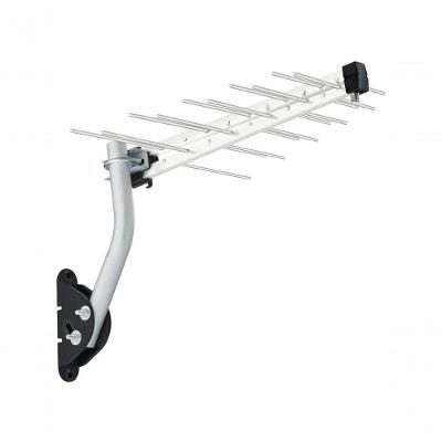 Antena Digital Externa Log Para Tv Hdtv-uhf-4k 12dbi 20 Elementos Com Kit De Instalação Lu-20-plus