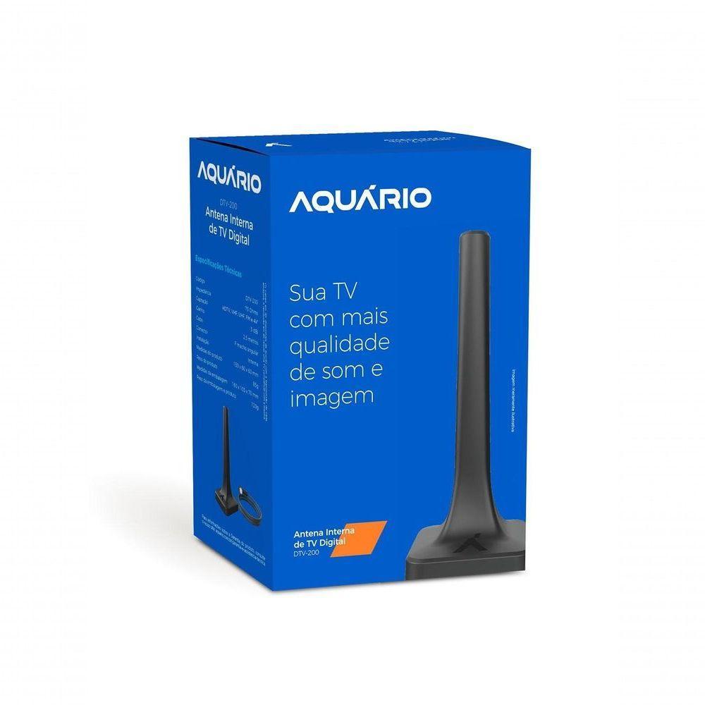 Antena Digital Hdtv 4 Em 1 Vhf-uhf-fm-hdtv Uso Interno Ou Externo Com Cabo 2,5 Metros Dtv-200 - 4