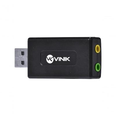 Adaptador Placa De Som Usb 7.1 Canais Virtual Ausb71
