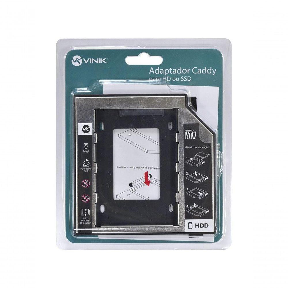 Adaptador Caddy Para Hd Ou Ssd Gaveta Dvd Notebook Sata 9.5mm Ac-95 - 2