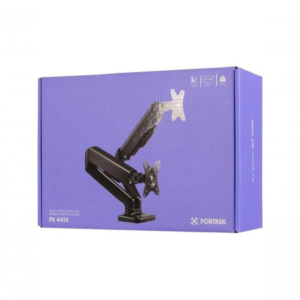 Suporte Articulado Para Dois Monitores Com Pistão A Gás Fortrek Fk 441s 17"-32" - 8