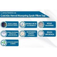 Cama Box Casal: Colchão Molas Herval Maxspring Spain + Base CRC Suede Clean(138x188) - 13