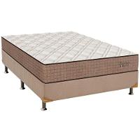 Cama Box Casal: Colchão Molas Ensacadas Orthoflex MasterPocket Torino Hibrido + Base CRC Suede Clean(138x188) - 1