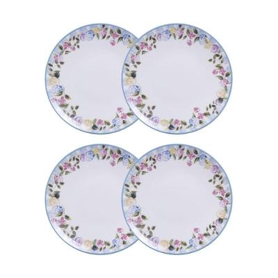 Conjunto 4 Pratos Rasos 25 Cm Porcelana Aura Tramontina