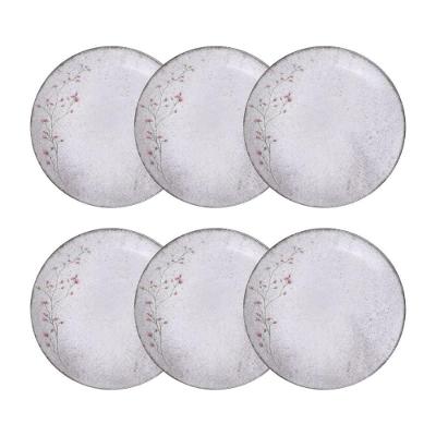 Conjunto 6 Pratos Fundos 21cm Porcelana Floralis Tramontina