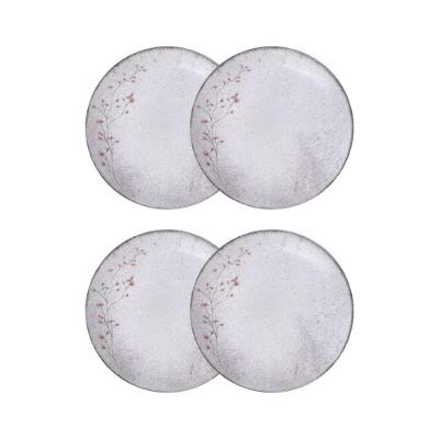 Conjunto 4 Pratos Fundos 21cm Porcelana Floralis Tramontina