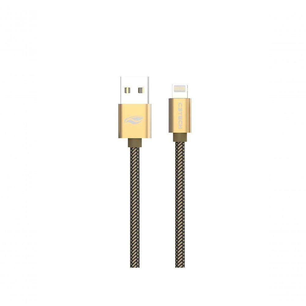 Cabo Usb-lightning C3tech Cb-210gd 2,0a 2m - 1