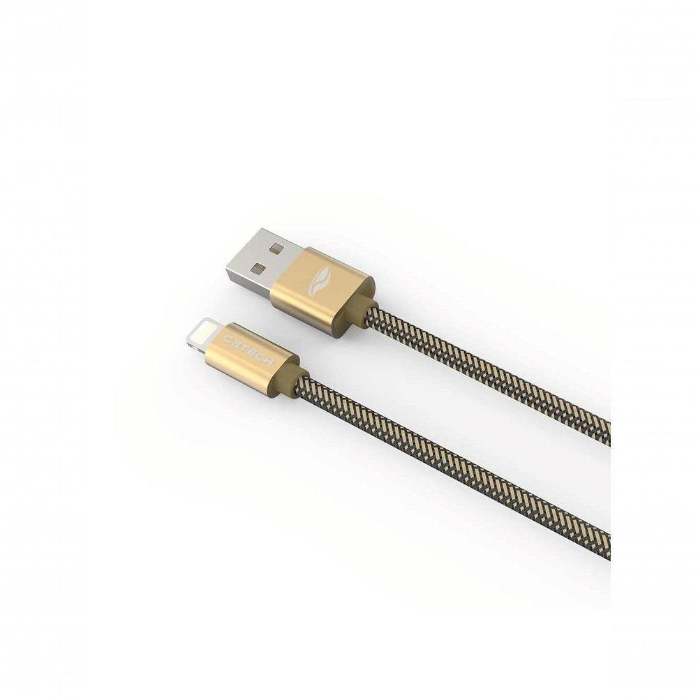 Cabo Usb-lightning C3tech Cb-210gd 2,0a 2m - 2