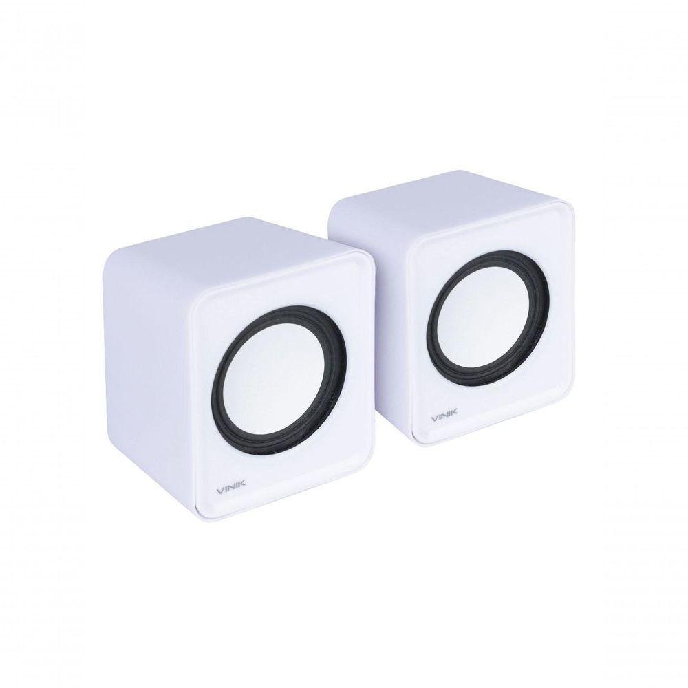 Caixa De Som 2.0 Usb 5v 2x 1w Com Controlador De Volume Branca - Vs-01b - 3