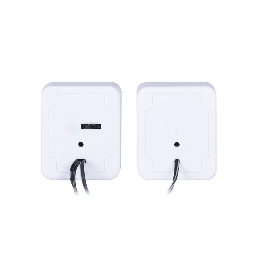 Caixa De Som 2.0 Usb 5v 2x 1w Com Controlador De Volume Branca - Vs-01b - 4