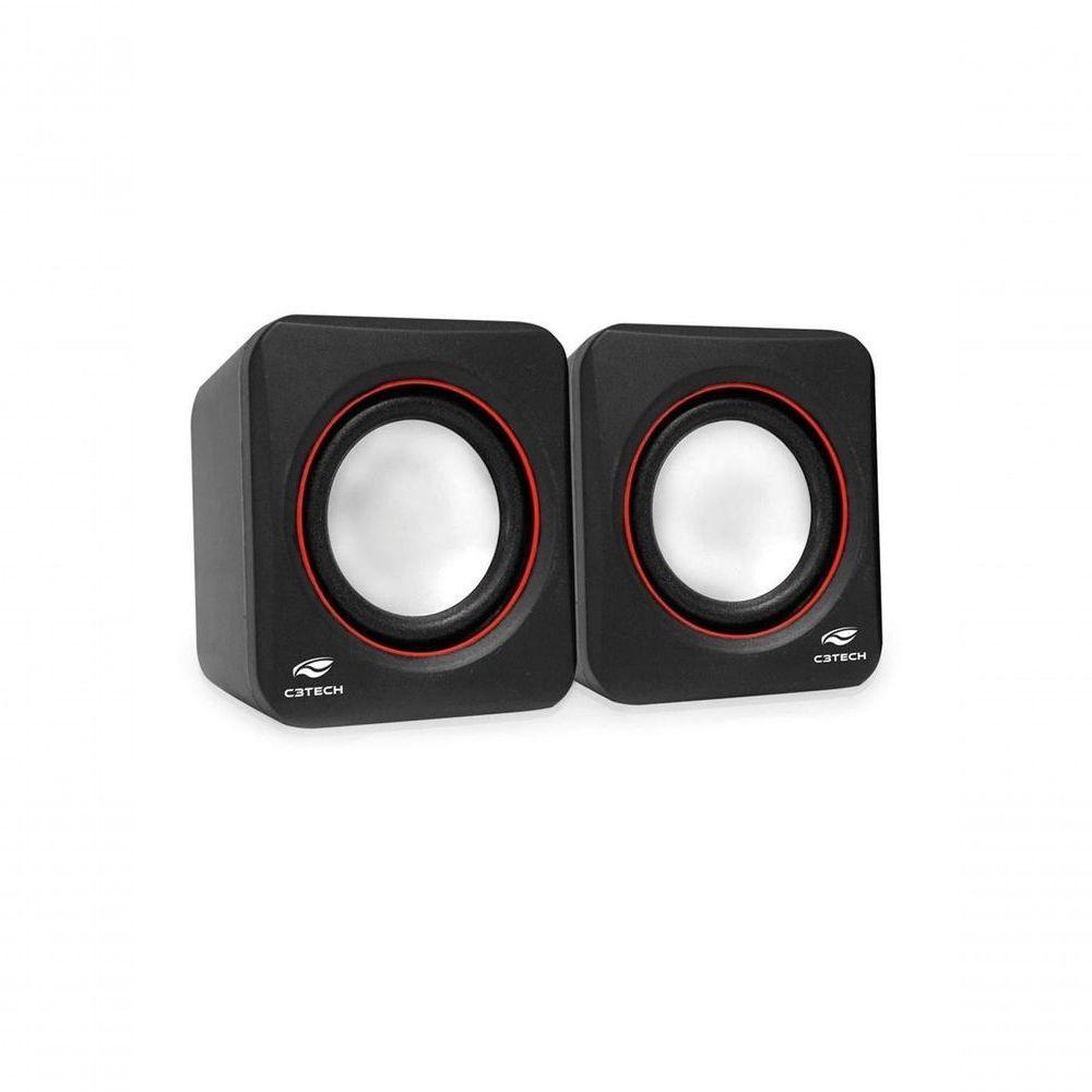 Caixa De Som C3 Tech 2.0 Portatil 3w Rms Preta - Sp-301bk - 1