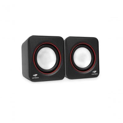Caixa De Som C3 Tech 2.0 Portatil 3w Rms Preta - Sp-301bk